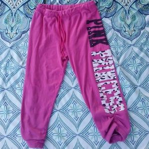 Body Central Pink Princess Capri joggers